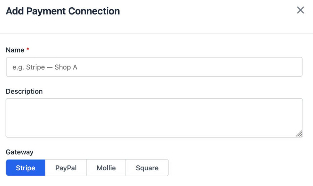 Craftforms add payment connection