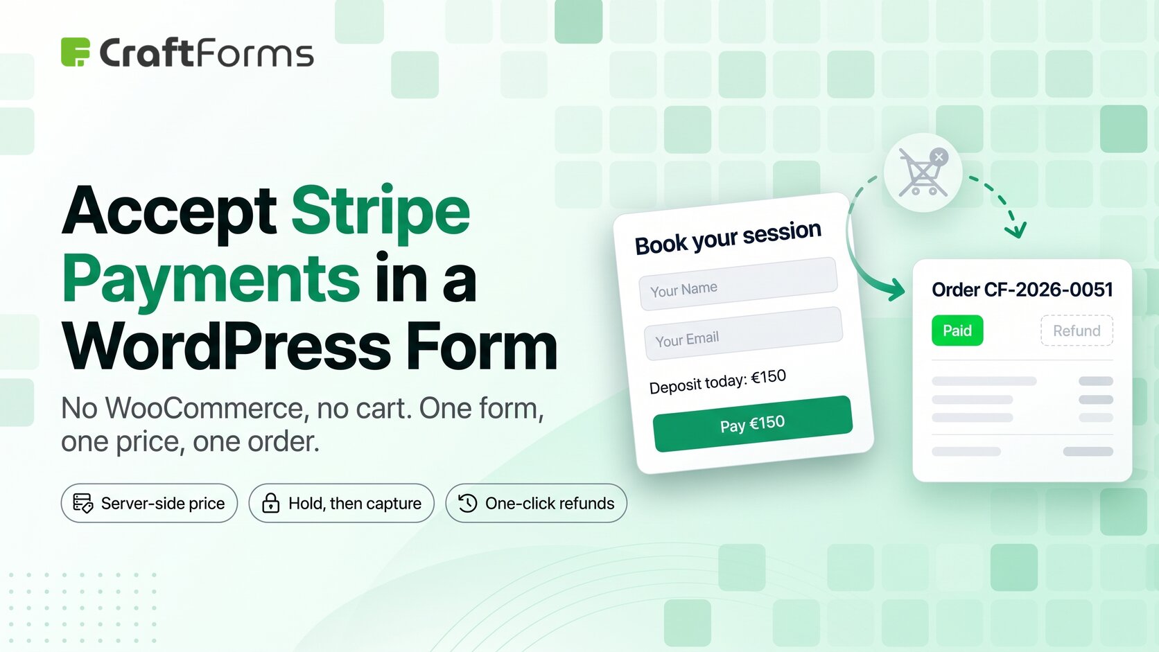 Accept Stripe payments in a WordPress form without WooCommerce