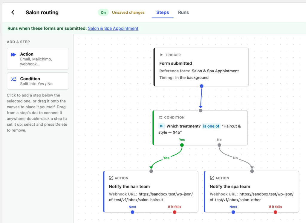 Craftforms 2 0 flows builder