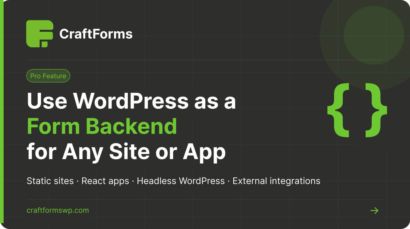 Craftforms headless submission