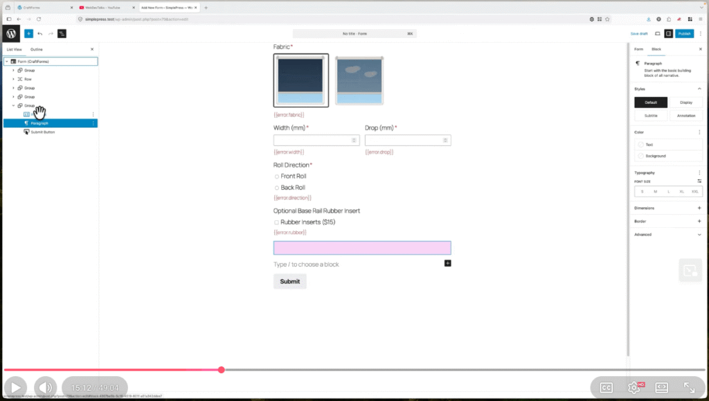 Roller blinds tutorial1