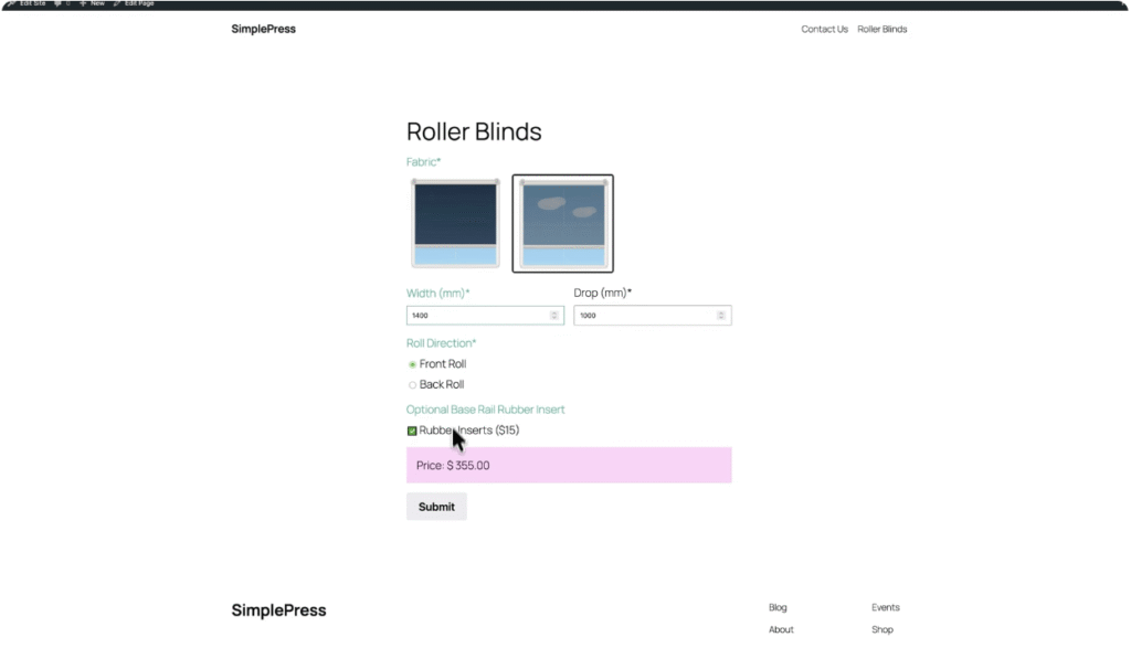 Roller blinds tutorial3