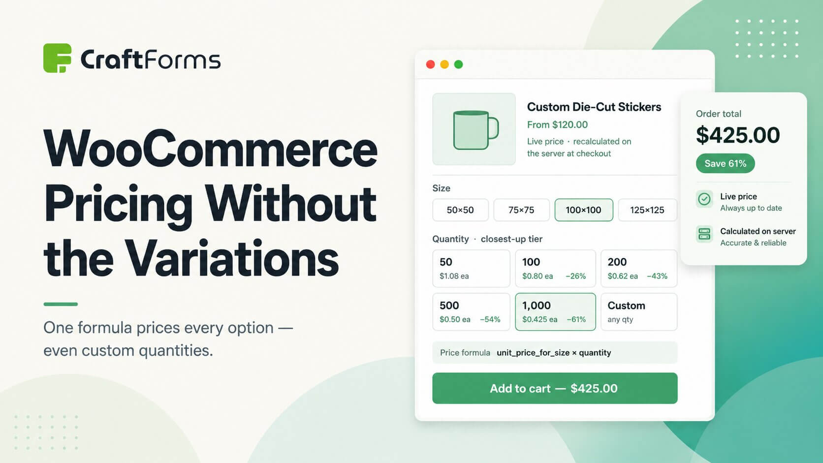Complex WooCommerce Pricing Without Hundreds of Variations