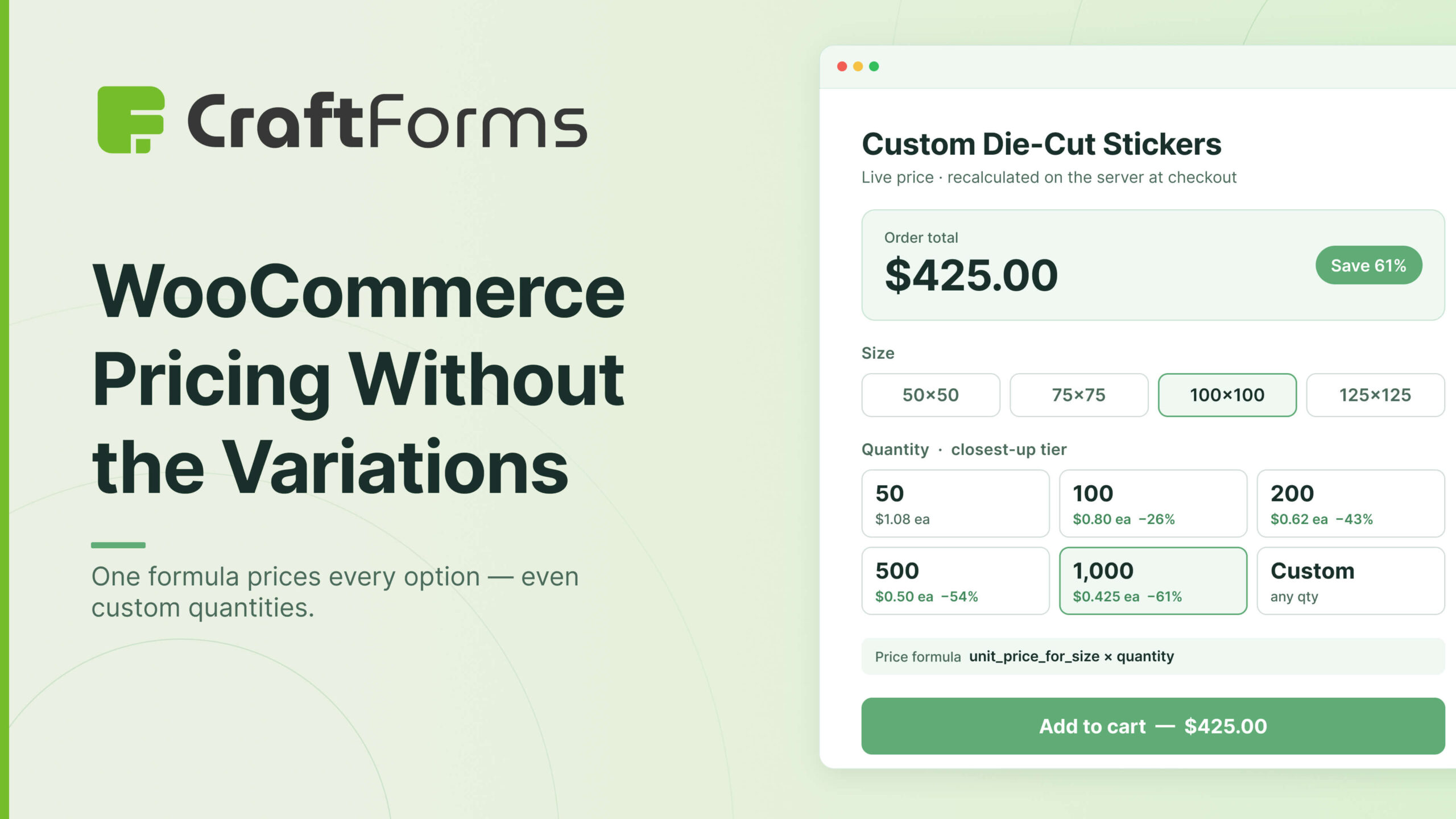 Complex WooCommerce Pricing Without Hundreds of Variations