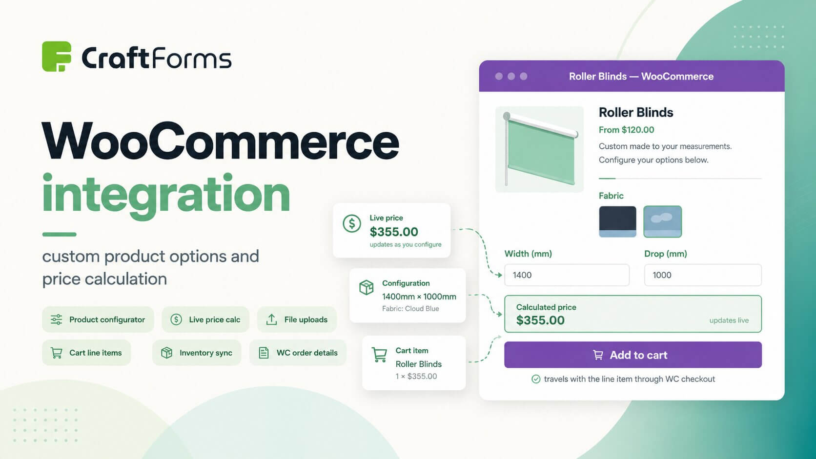 CraftForms + WooCommerce: Custom Product Options
