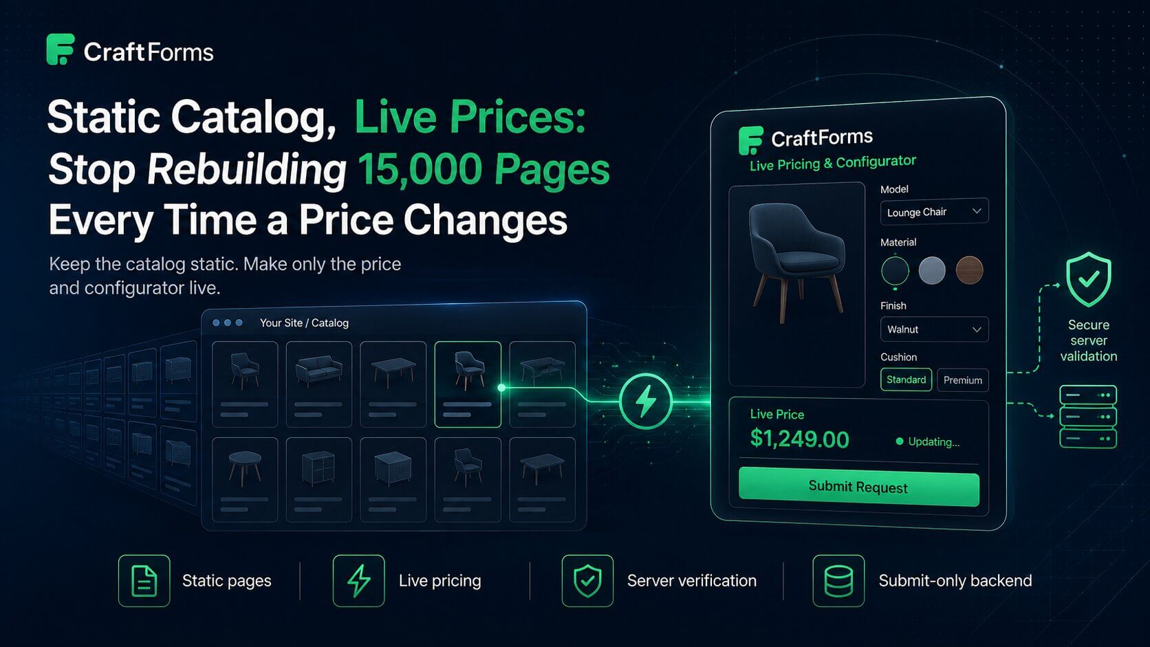 Craftforms live prices static