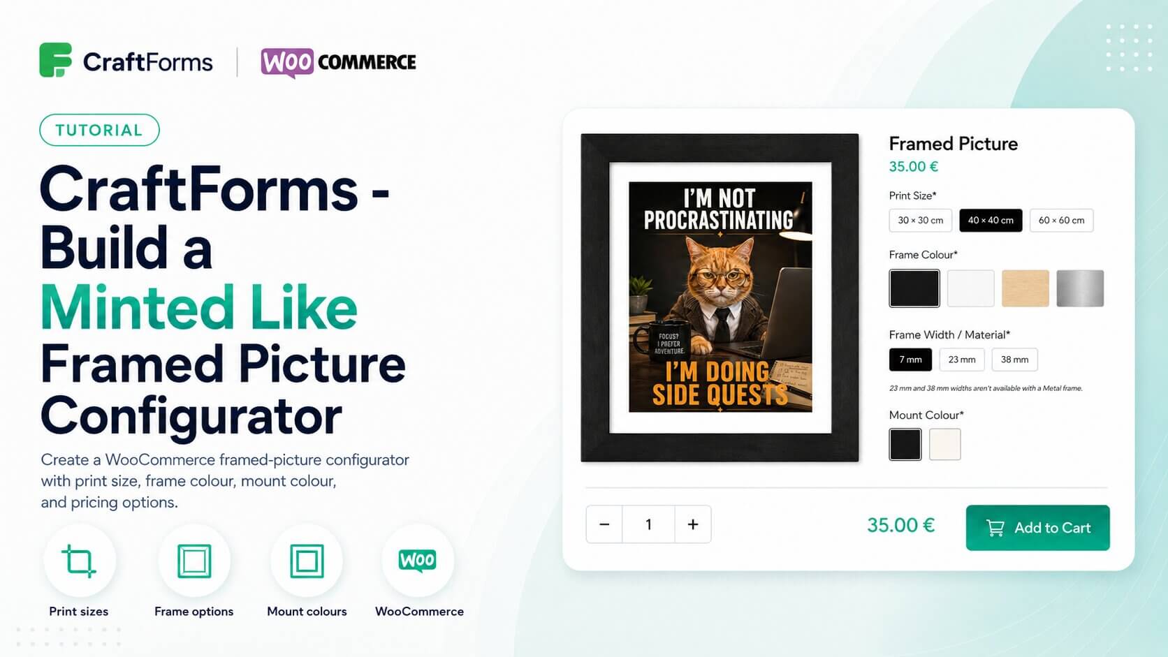 Build a Framed Picture Configurator in WooCommerce — Inspired by Minted