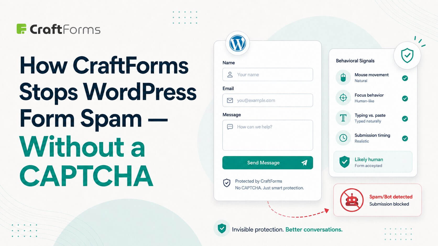 Craftforms no captcha needed