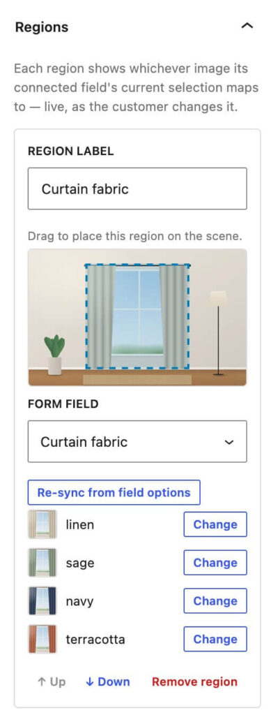 Woocommerce view in room preview